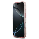 guess case for iphone 17 pro max pink in-hand photo