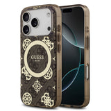 guess case for iphone 17 pro max brown front view