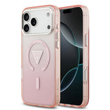 guess case for iphone 17 pro max pink front view