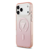 guess case for iphone 17 pro max pink back design