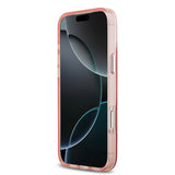 guess case for iphone 17 pro max pink in-hand photo