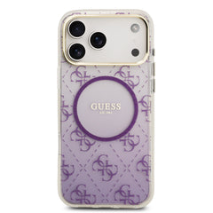 guess glitter case for iphone 17 pro max purple side profile