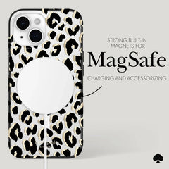Kate Spade New York City Leopard Case for iPhone 15 Plus