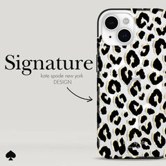 Kate Spade New York City Leopard Case for iPhone 15 Plus
