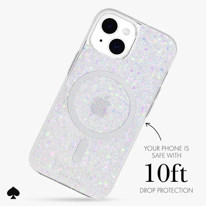 Kate Spade New York Chunky Glitter Case for iPhone 15 / 14 / 13 standard