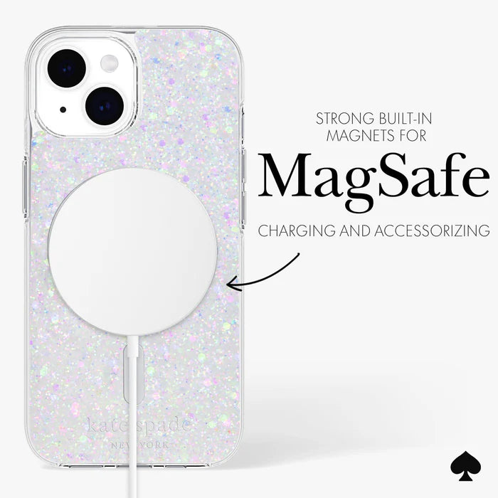 Kate Spade New York Chunky Glitter Case for iPhone 15 / 14 / 13 standard