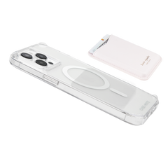 Kate Spade New York MagSafe Card Holder Magnetic Wallet - Pale Dogwood