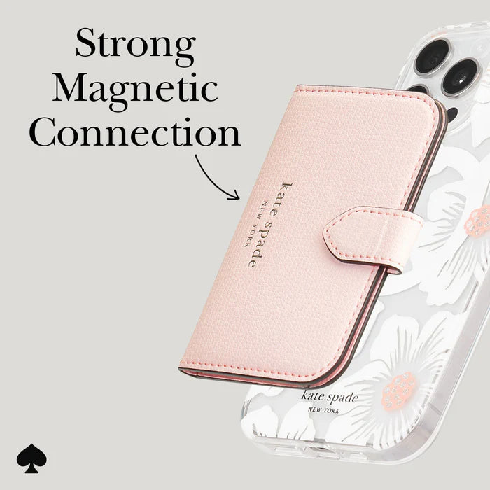 Kate Spade Morgan Magnetic Wallet for MagSafe - Chalk Pink
