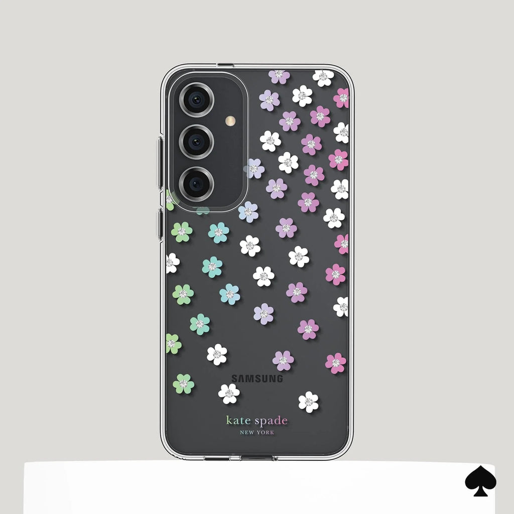 Kate Spade Clear Case Samsung S24 Plus 6.7 inch - Scattered Flowers