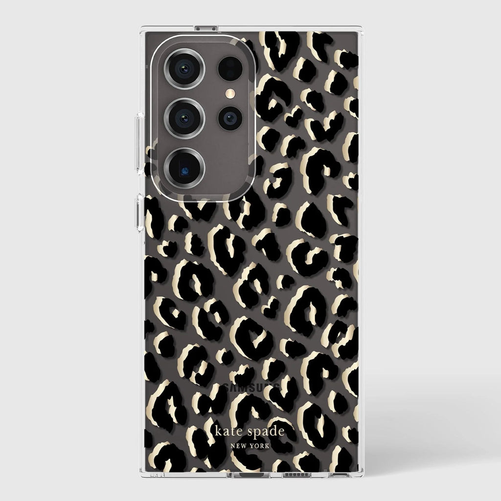 Kate Spade Clear Case Samsung S24 Ultra 6.8 inch - City Leopard
