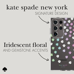 Kate Spade Clear Case Samsung S24 Ultra 6.8 inch - Scattered Flowers