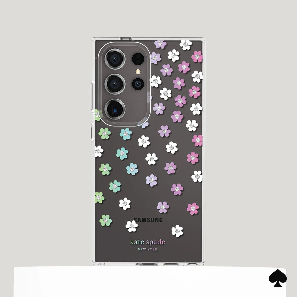 Kate Spade Clear Case Samsung S24 Ultra 6.8 inch - Scattered Flowers