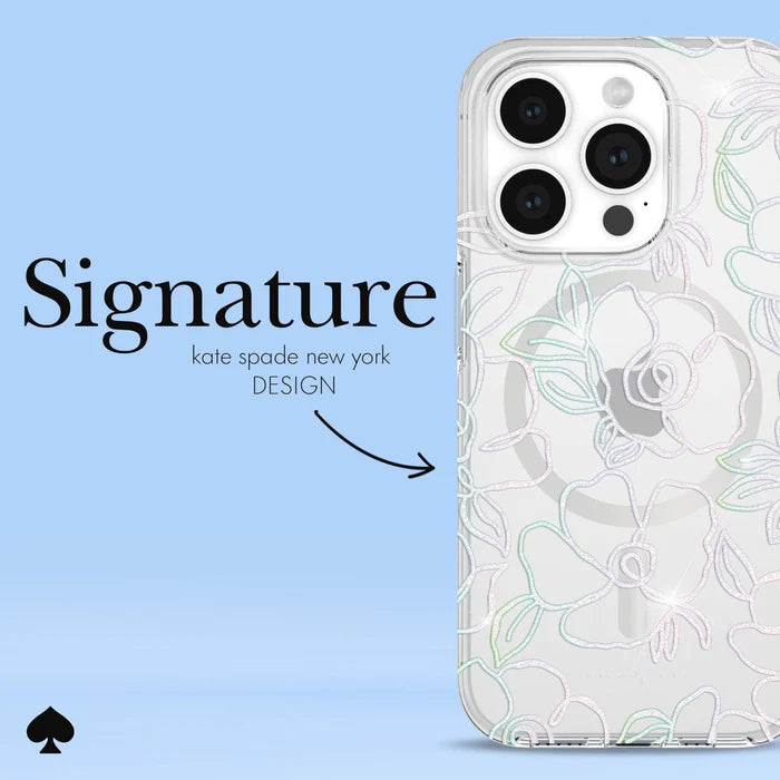 Kate Spade New York MagSafe Case iPhone 15 Pro 6.1" - Modern Floral