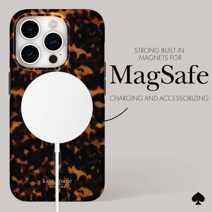 Kate Spade New York MagSafe Case iPhone 15 Pro 6.1" - Tortoise