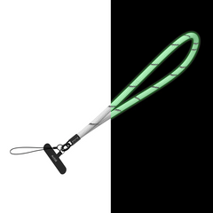 Ibiza Glow In The Dark Wrist Strap for Smart Phone - White / Green