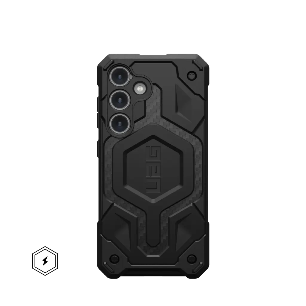 UAG Monarch Pro Rugged Case & Magnet Samsung S24 5G 6.2 - Carbon Fibre