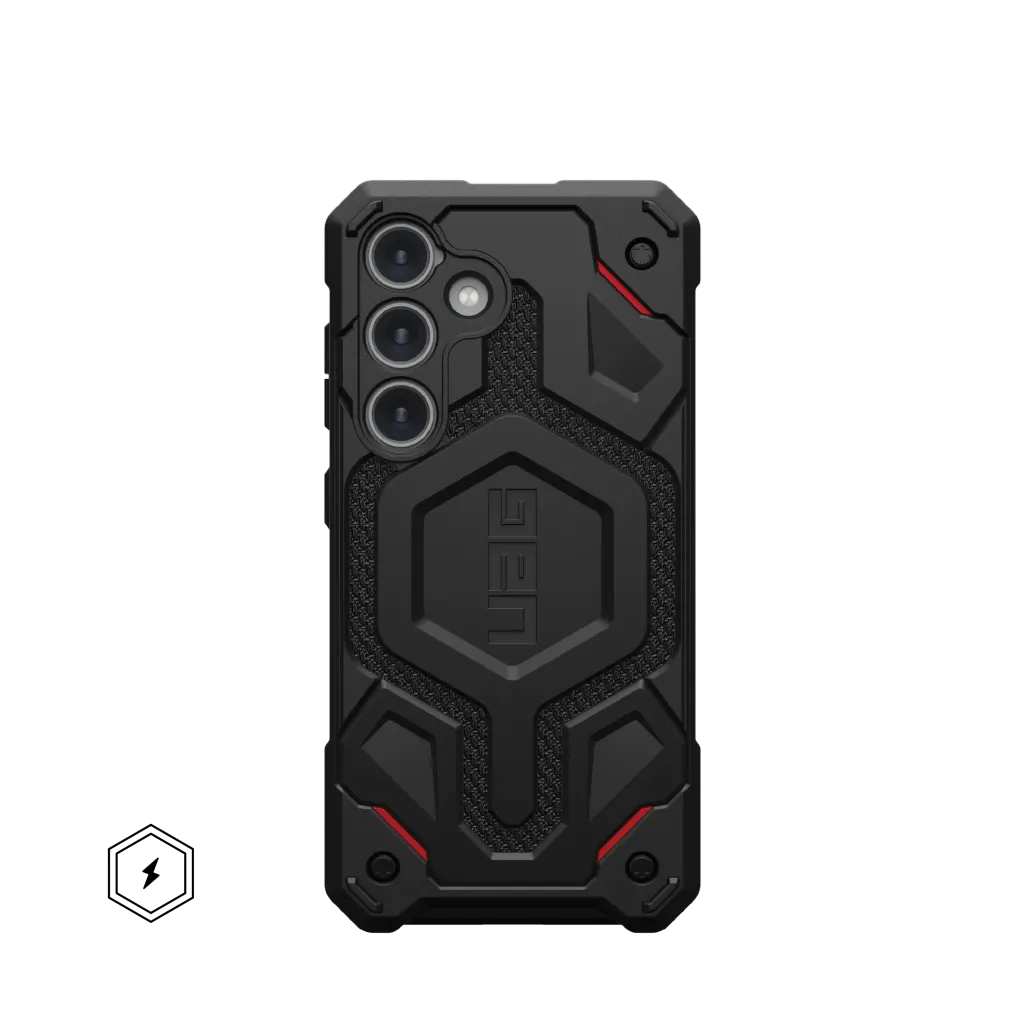 UAG Monarch Pro Rugged Case & Magnet Samsung S24 5G 6.2 - Kevlar Black
