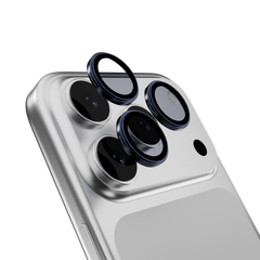 Mageasy Sapphire Camera Lens Protector for iPhone 17 Pro & 17 Pro Max - Titanium Midnight Blue