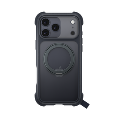 MagEasy Odyssey Stand M 360 Case for iPhone 17 Pro Max - Leatherette Midnight