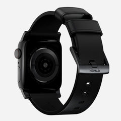 Nomad Modern Leather Band 44-49mm Apple watch 1-10 / SE / Ultra 1-3 - Black Hardware
