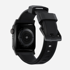 Nomad Rugged Band 41mm Black Hardware FKM Rubber Bracelet - Black