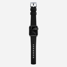 Load image into Gallery viewer, Nomad Active Band Pro 45mm Silver Hardware Leather Bracelet - Black