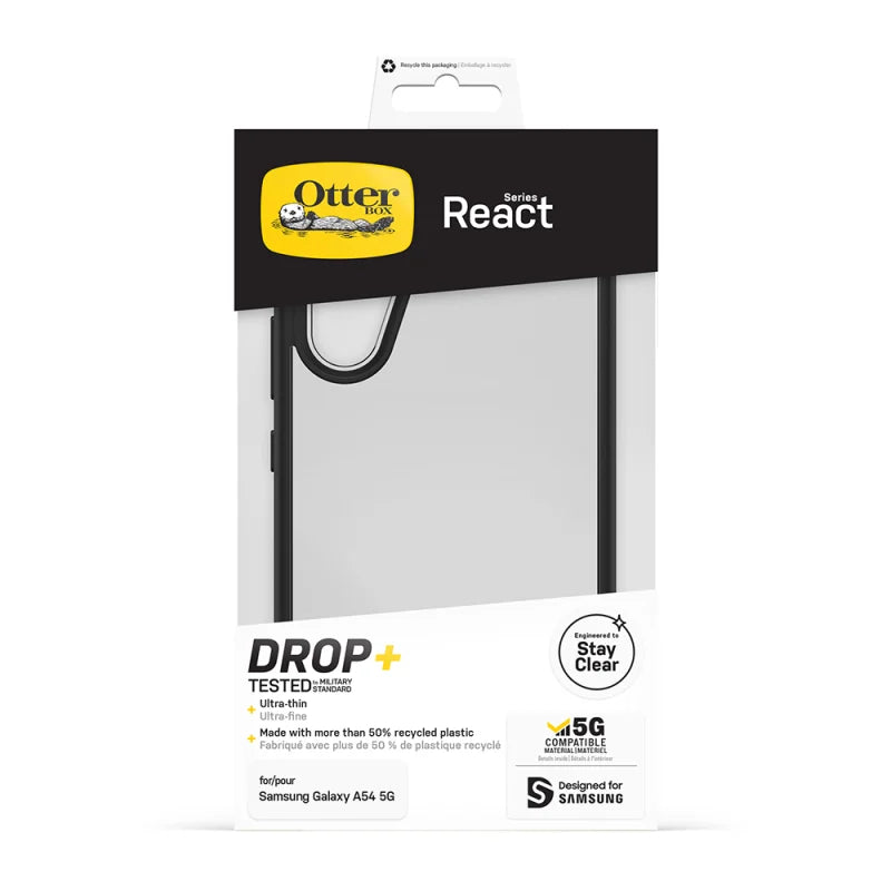 Otterbox React Light & Protective Case Samsung A54 5G - Clear Black