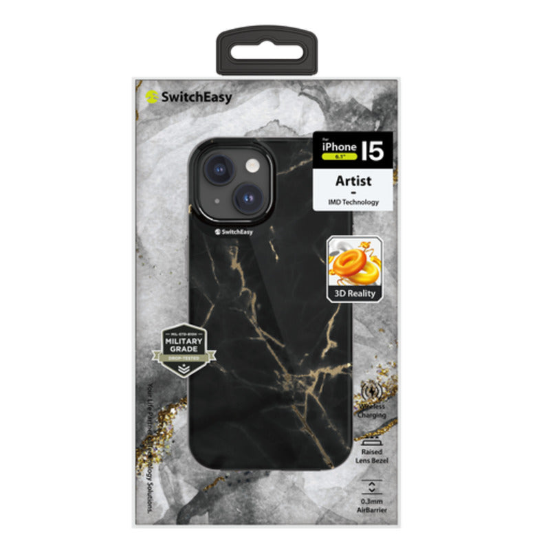 SwitchEasy Artist Case iPhone 15 Standard 6.1 - Noir