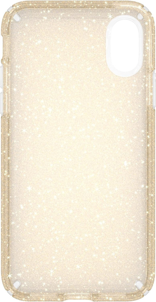 Speck Presidio Clear + Glitter Impact Protection Case For iPhone XS / X