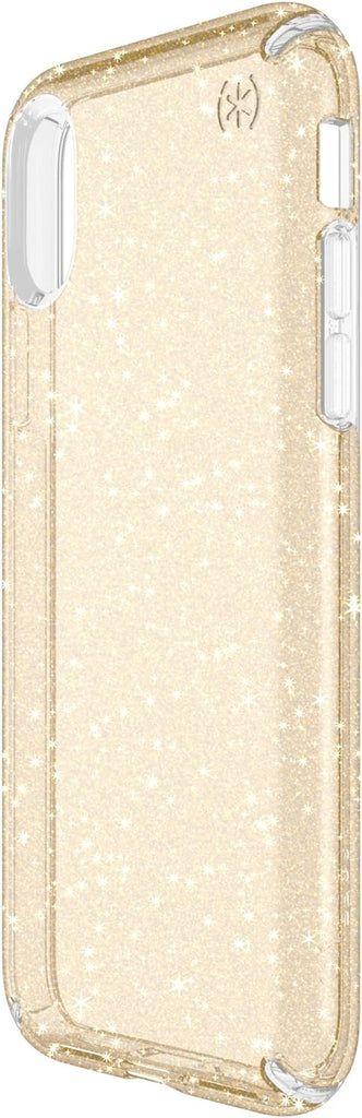 Speck Presidio Clear + Glitter Impact Protection Case For iPhone XS / X