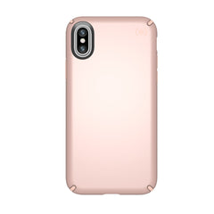 Speck Presidio Metallic IMPACTIUM Case For iPhone XS / X - Rose Gold (BONUS Screen Protector!!)