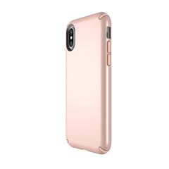 Speck Presidio Metallic IMPACTIUM Case For iPhone XS / X - Rose Gold (BONUS Screen Protector!!)