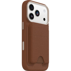 OtterBox Symmetry Magnetic Cactus Leather Wallet Attachment - Desert Saddle Brown