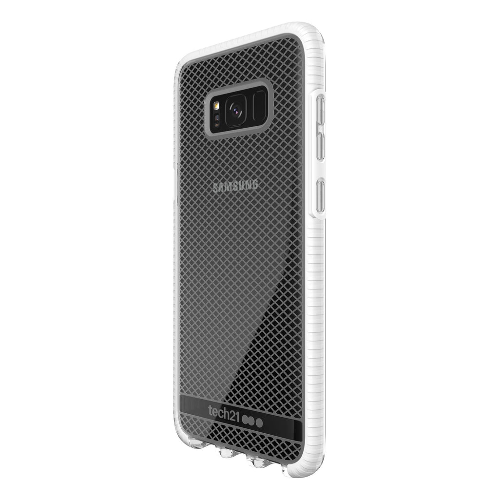 Tech21 Evo Check Slim 3M Drop Protection Rugged Case For Galaxy S8+ Clear White