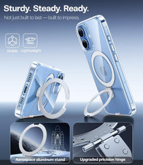 Torras Ostand Spin MagSafe Case iPhone 17 - Clear