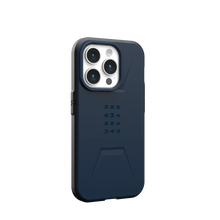 Load image into Gallery viewer, UAG Civilian MagSafe Rugged Slim Case iPhone 15 Pro 6.1 Mallard Blue