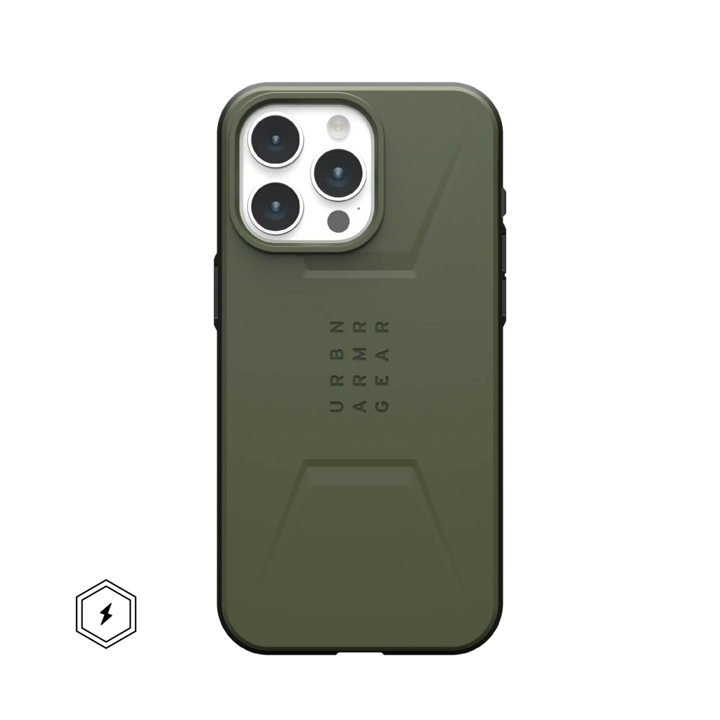 UAG Civilian MagSafe Rugged Slim Case iPhone 15 Pro Max 6.7 Olive Drab