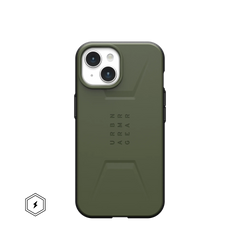 UAG Civilian MagSafe Rugged Slim Case standard iPhone 17e / 16e / 15 / 14 / 13 Standard 6.1 - Olive Drab
