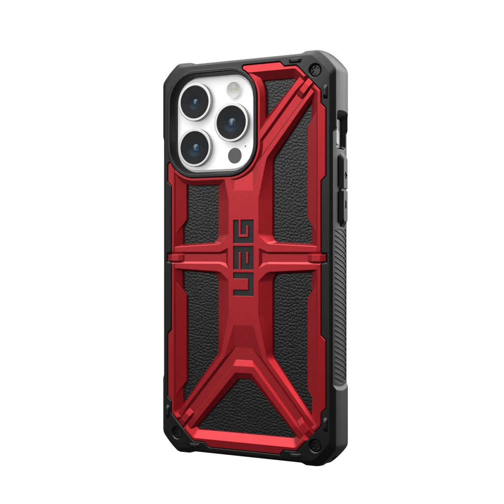 UAG Monarch Rugged Tough Case iPhone 15 Pro Max 6.7 Crimson Red