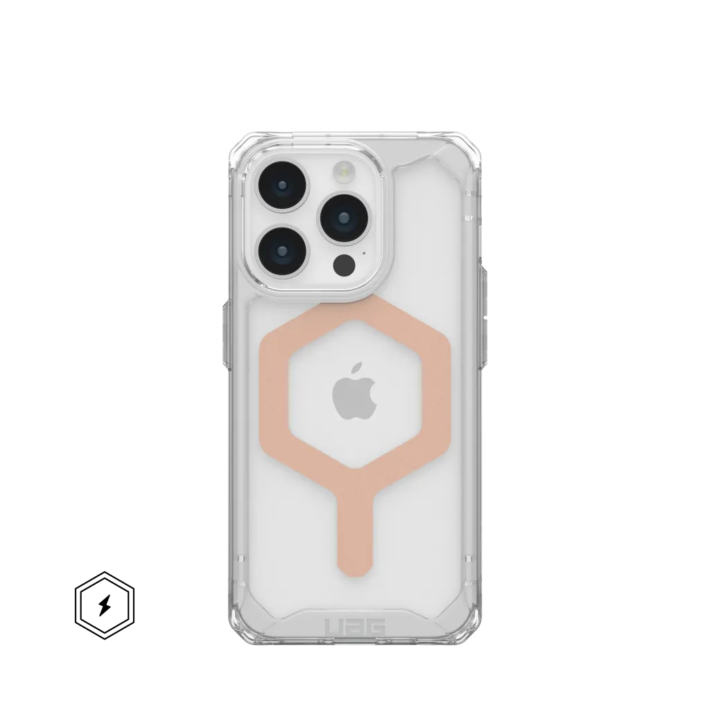 UAG Plyo Clear & MagSafe Case iPhone 15 Pro 6.1 Ice Rose Gold