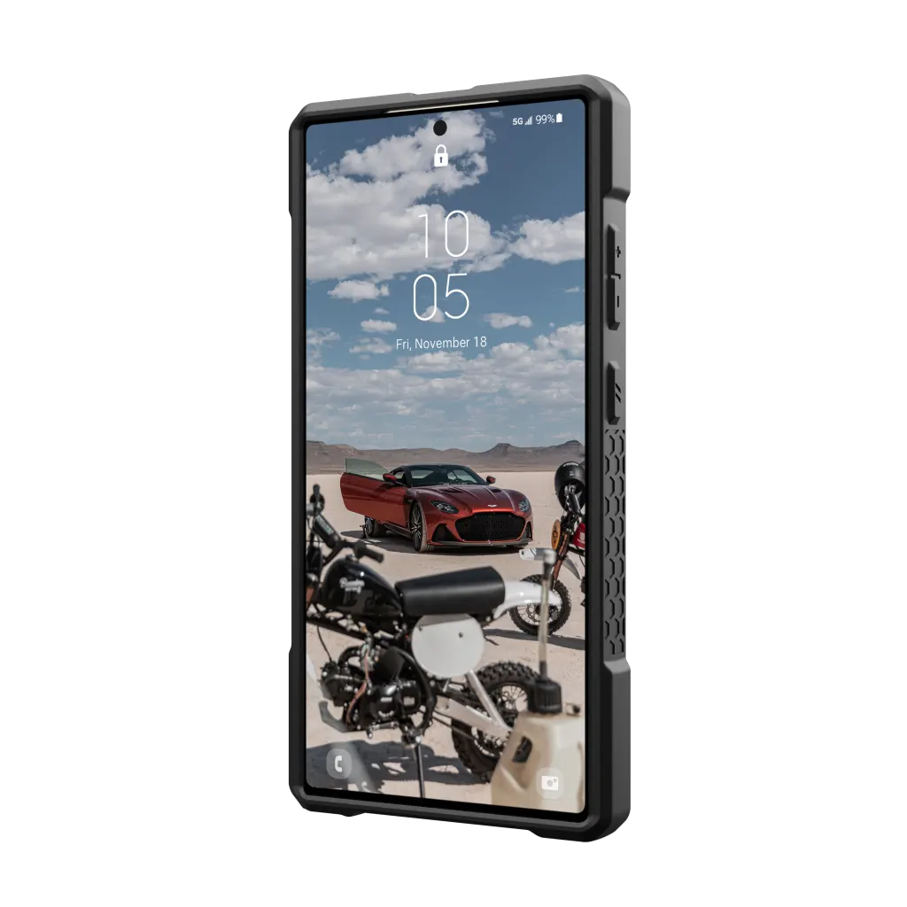 UAG Monarch Pro Rugged Case & Magnet Samsung S24 Ultra 5G 6.8 - Carbon Fibre