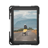 UAG Plasma Tough Case iPad 9 / 8 / 7 10.2 Kickstand & Handstrap - Black