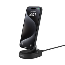 Load image into Gallery viewer, Belkin BoostCharge Pro Convertible Magnetic Charging Stand Qi2 15W -  Black