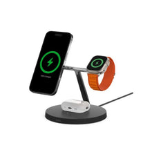 Load image into Gallery viewer, Belkin BoostCharge Pro 3-in-1 Wireless Charger w/ MagSafe Charging 15W - Black
