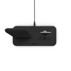 Zens Aluminium Dual Wireless Charging Dock for SmartPhone + Airpods - Black