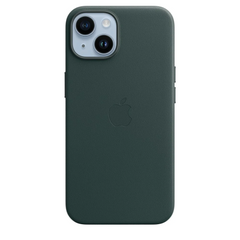 Apple Official Leather Case with MagSafe for iPhone 14 Standard - Forest Green