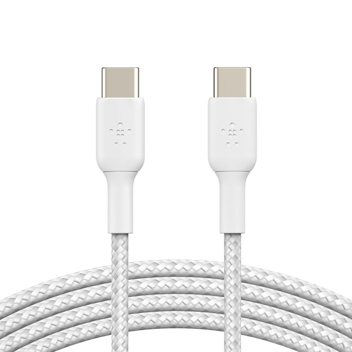 Belkin BoostCharge Braided Cable (2 PACK) USB-C to USB-C 1m / 3.3ft - White