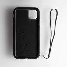 Load image into Gallery viewer, BodyGuardz Accent Duo Leather Rugged Case w/ Strap iPhone 11 Pro Max - Black