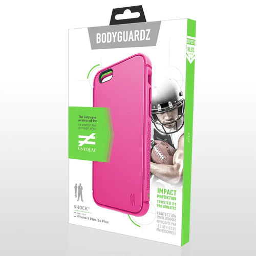 BodyGuardz Shock Case with Unequal Technology for iPhone 6+ / 6s+ - Pink