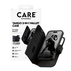Panzer Care Tango Wallet Two in One Magsafe Case - iPhone 17 Standard - Black